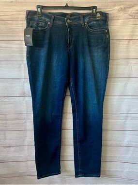 Silver Jeans Women's Dark Indigo Skinny Jeans